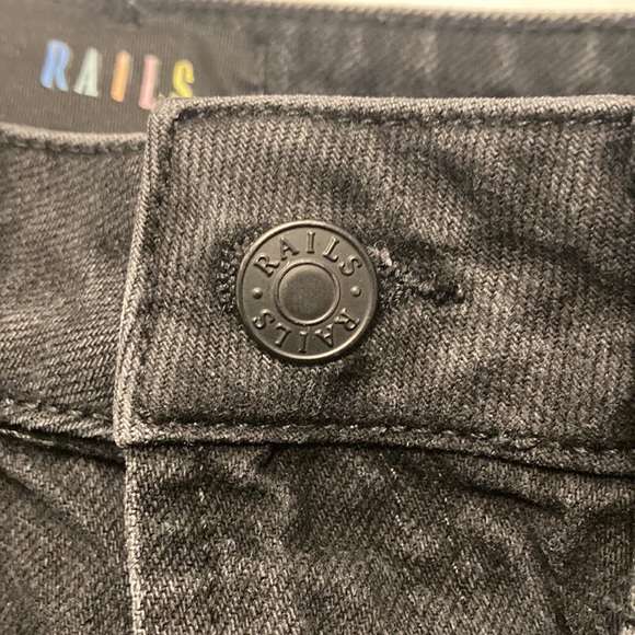 RAILS Sunset high-rise black flared jeans, size 26 - Picture 5 of 8